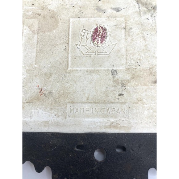 Vintage Eagle Cast Iron Trivets With Hand Painted Tiles Made In Japan - Picture 9 of 9